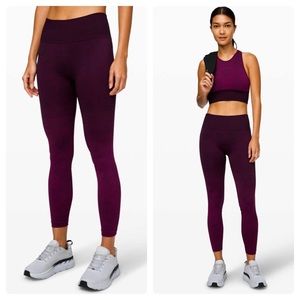 Lululemon Ebb To Train Tight Seamless High Rise Athletic Leggings Size 2 XS